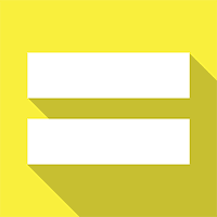 A yellow background with two white squares on it.